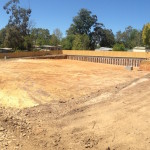 Video shows completion of heavy excavation at Cambridge Rd Mooroolbark